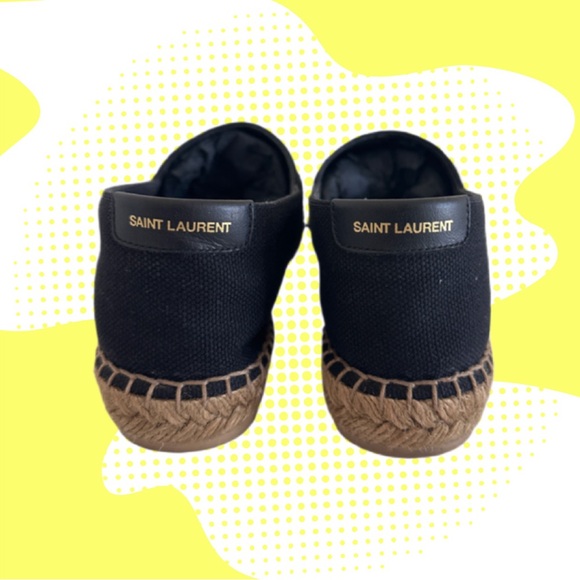 Saint Laurent Embroidered Espadrilles In Canvas - Picture 10 of 13